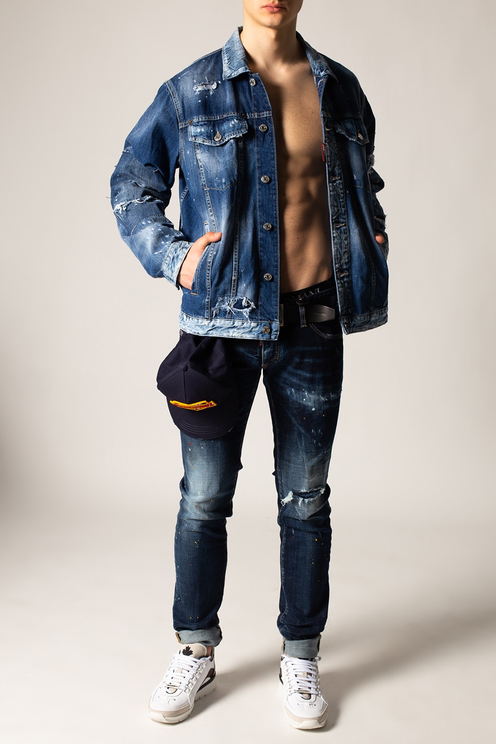 Dsquared2 over jean jacket-